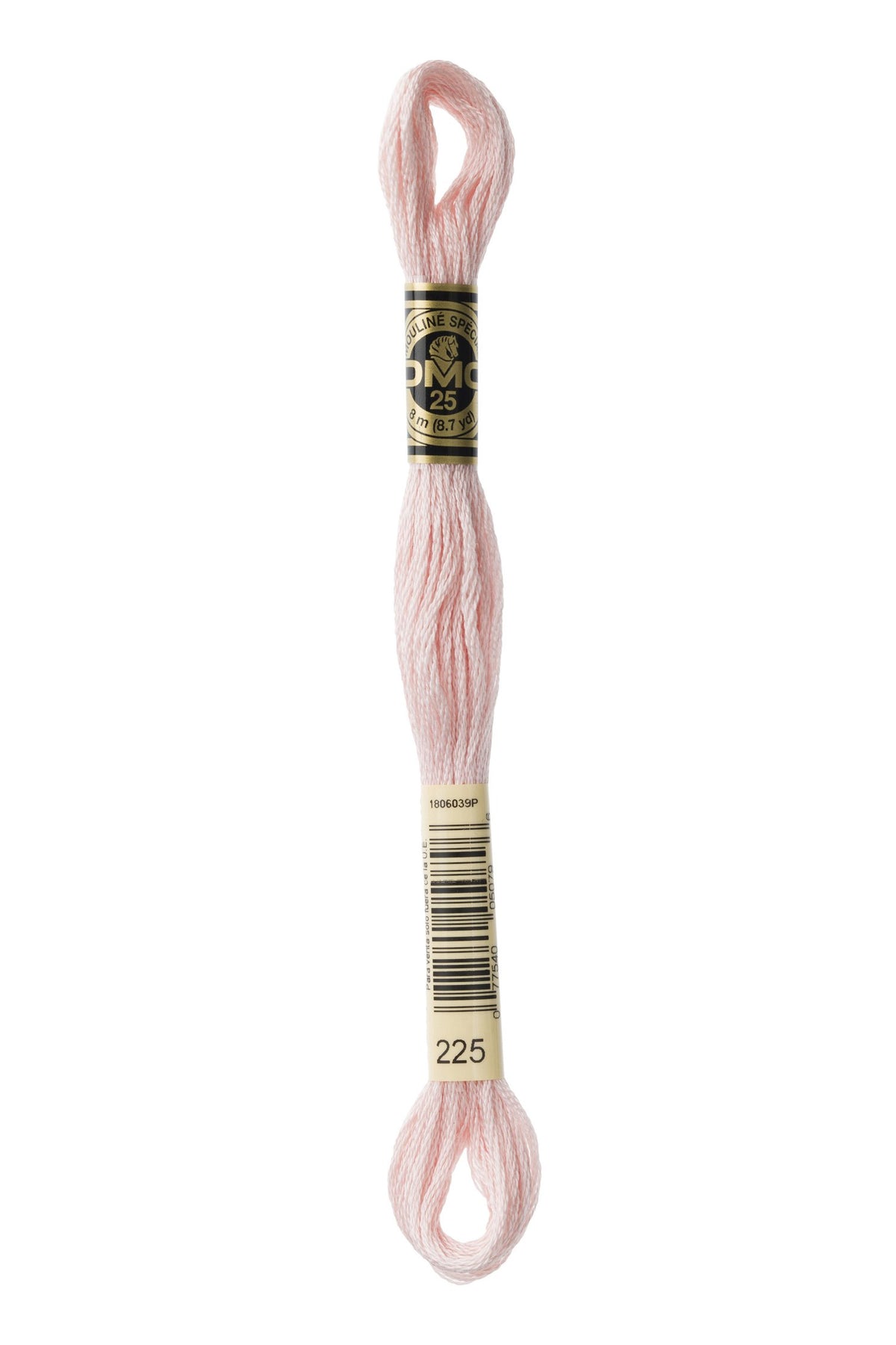 DMC Mouliné Stranded Cotton 225 Shell Pink Ultra Very Light