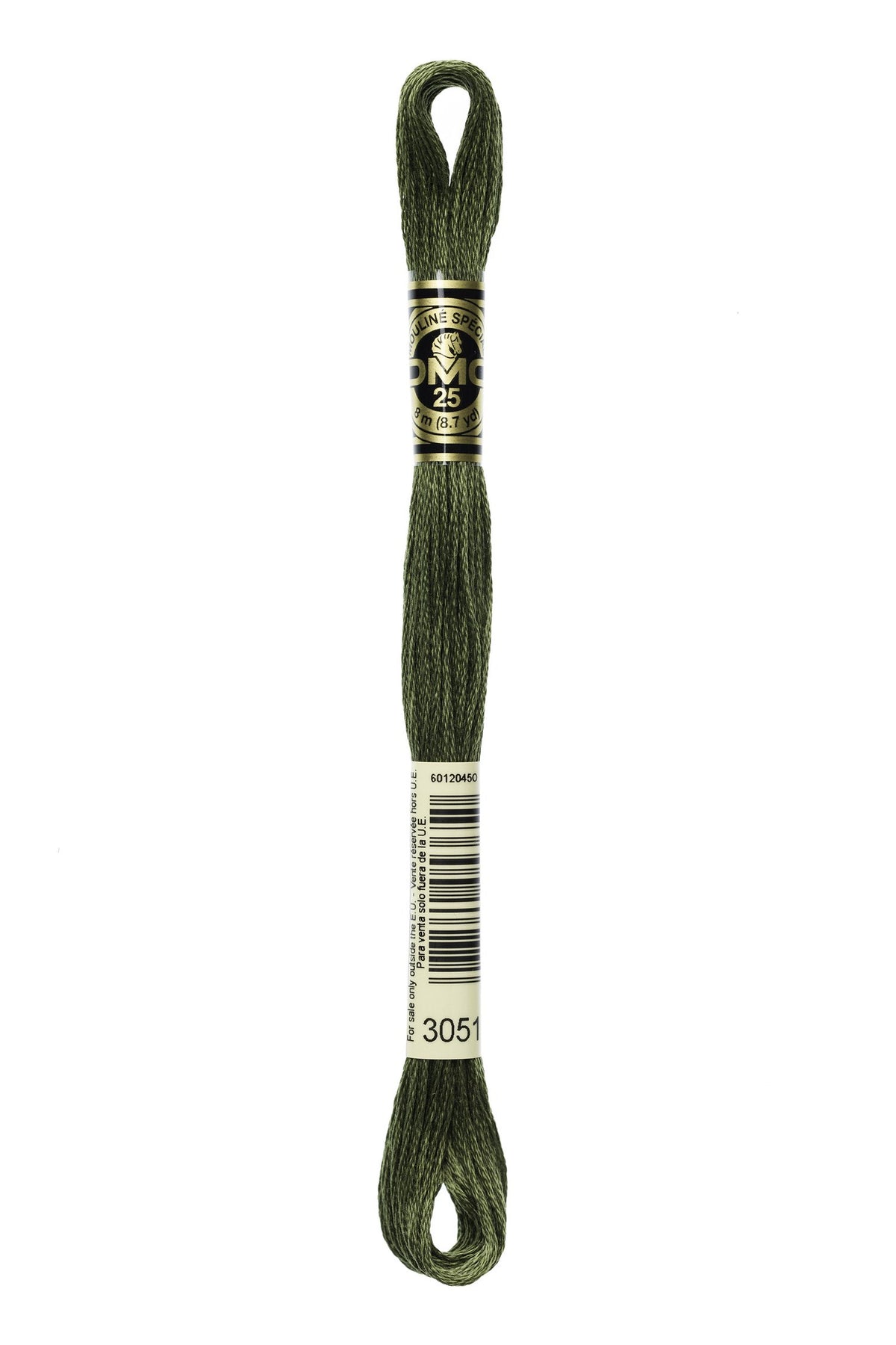DMC Mouliné Stranded Cotton 3051 Green Gray Dark