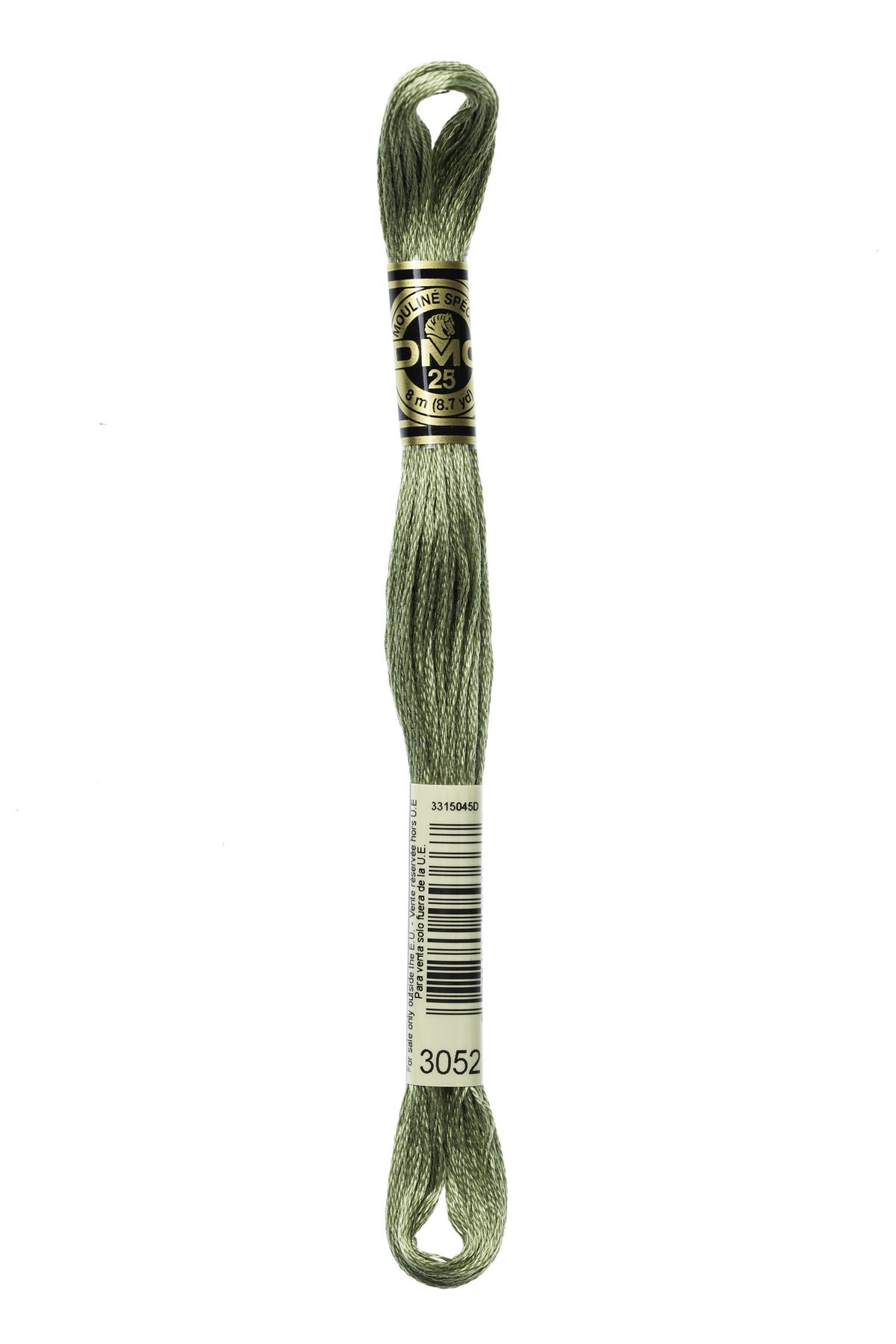 DMC Mouliné Stranded Cotton 3052 Green Gray Medium