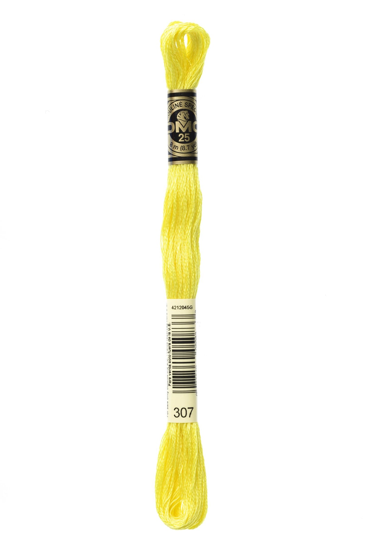 DMC Mouliné Stranded Cotton 307 Lemon