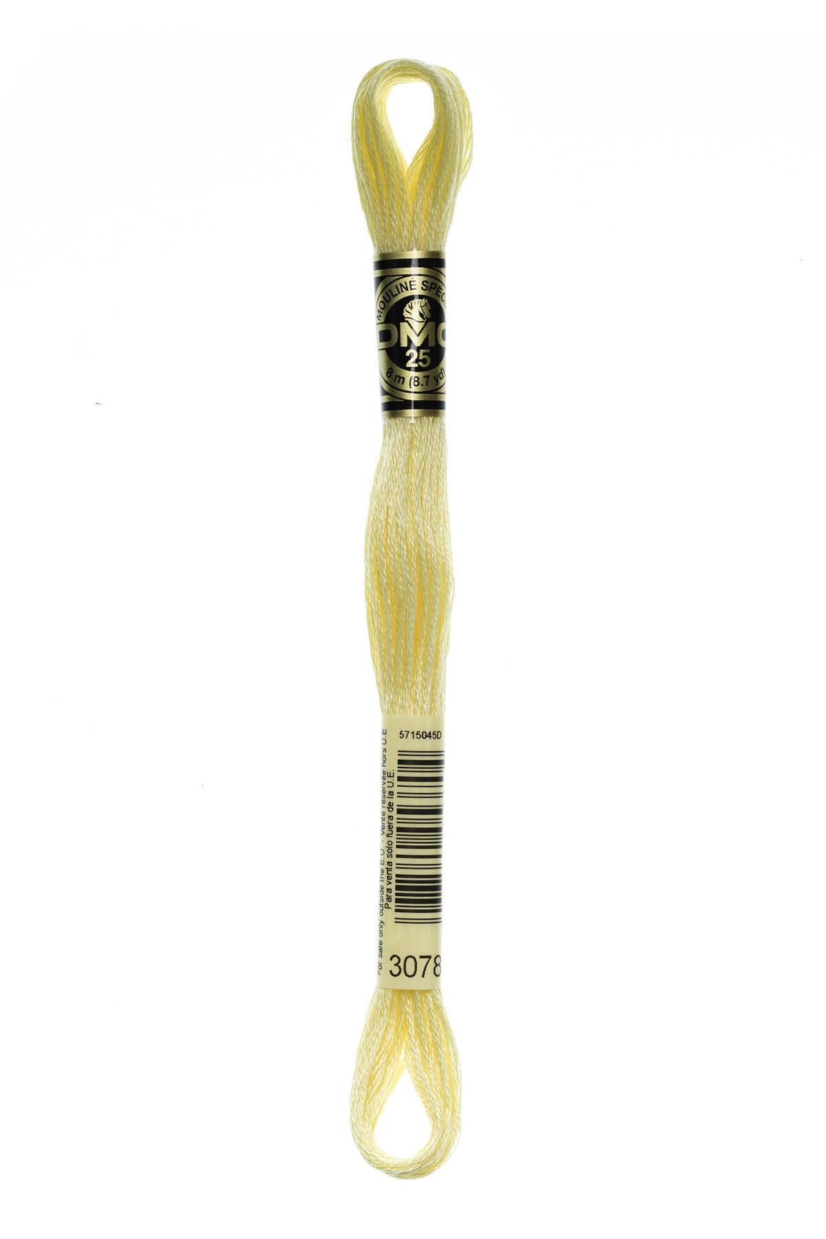 DMC Mouliné Stranded Cotton 3078 Golden Yellow Very Light