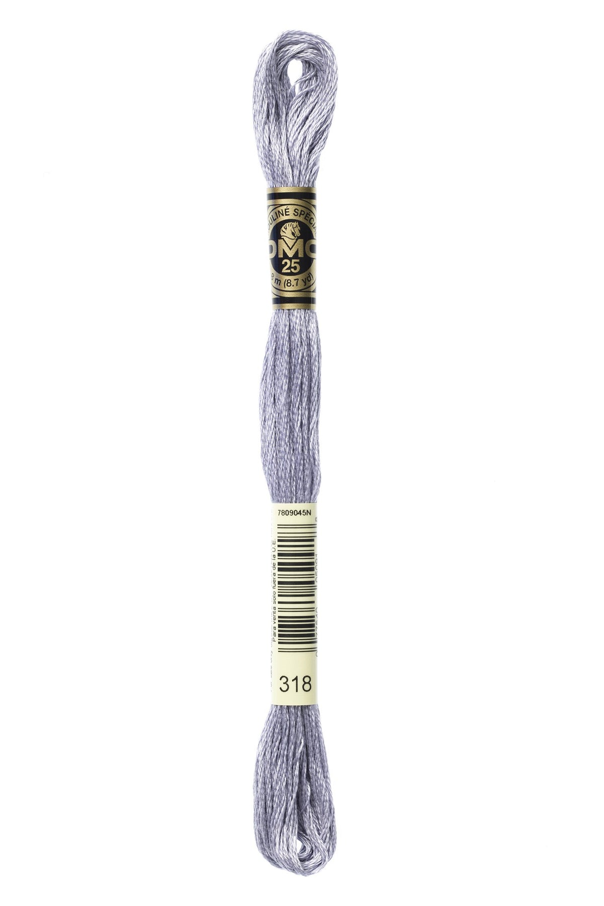 DMC Mouliné Stranded Cotton 318 Steel Gray Light