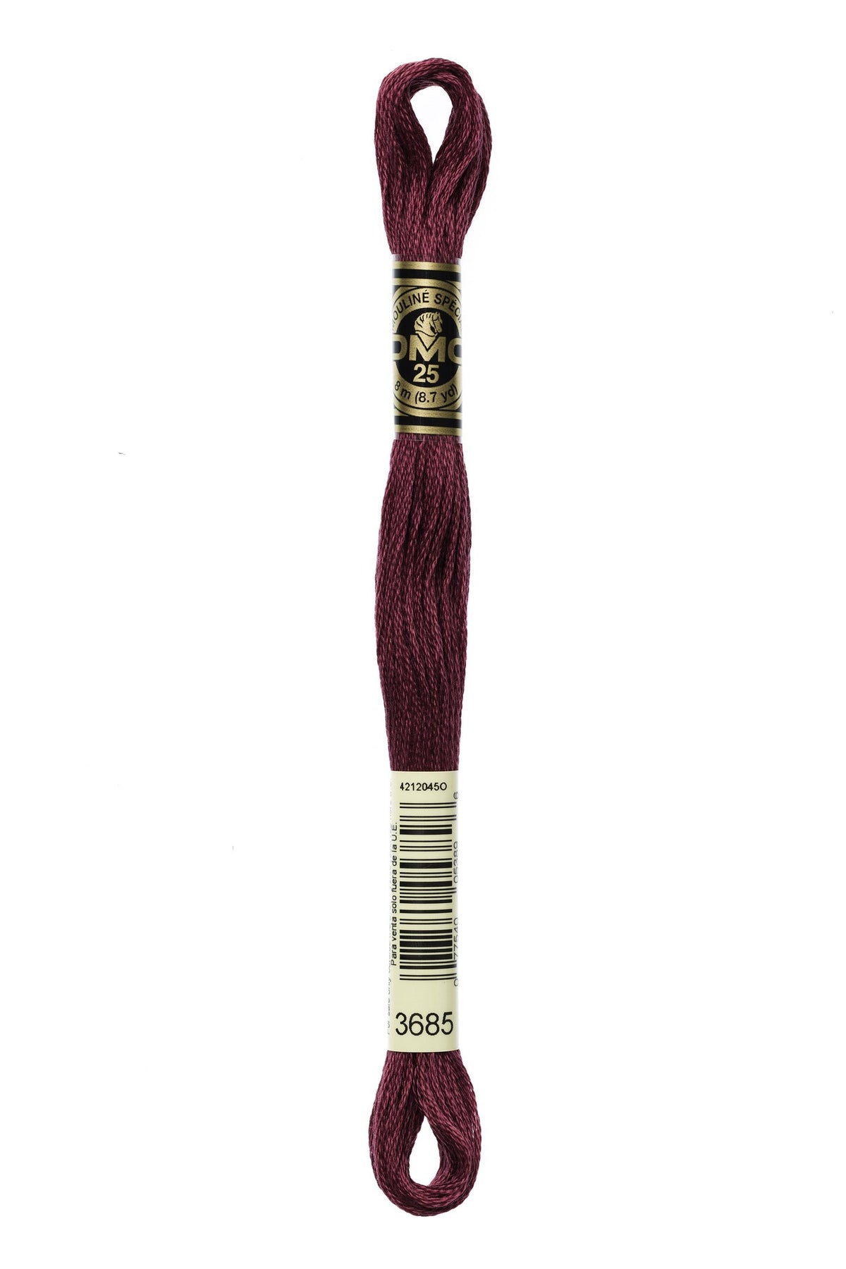 DMC Mouliné Stranded Cotton 3685 Mauve Very Dark