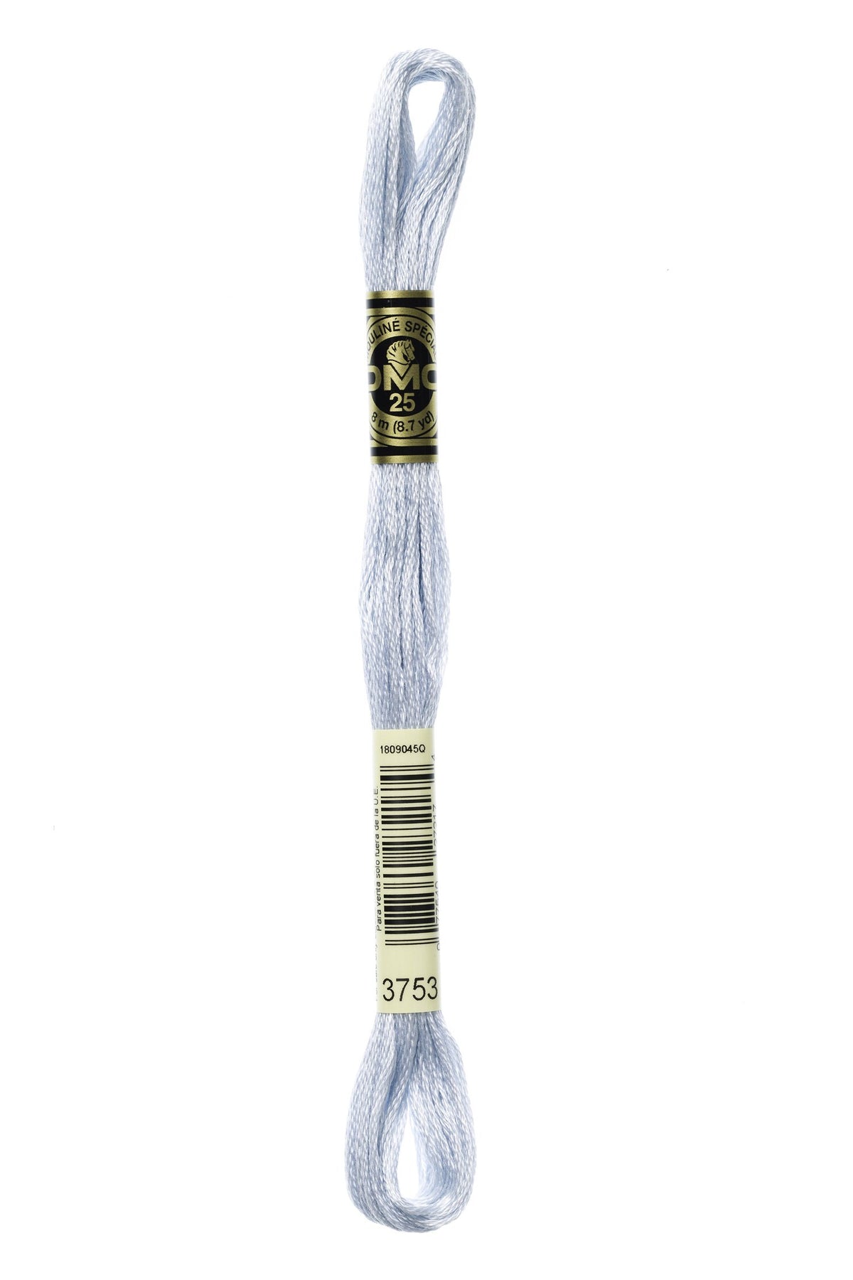 DMC Mouliné Stranded Cotton 3753 Antique Blue Ultra Very Light