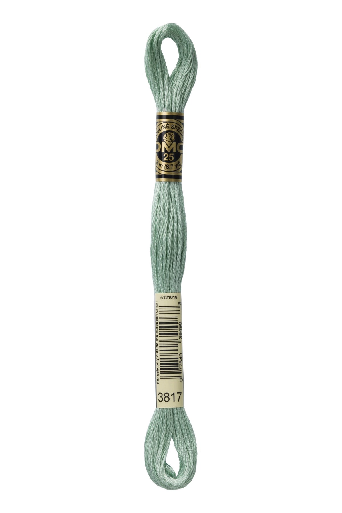 DMC Mouliné Stranded Cotton 3817 Celadon Green Light