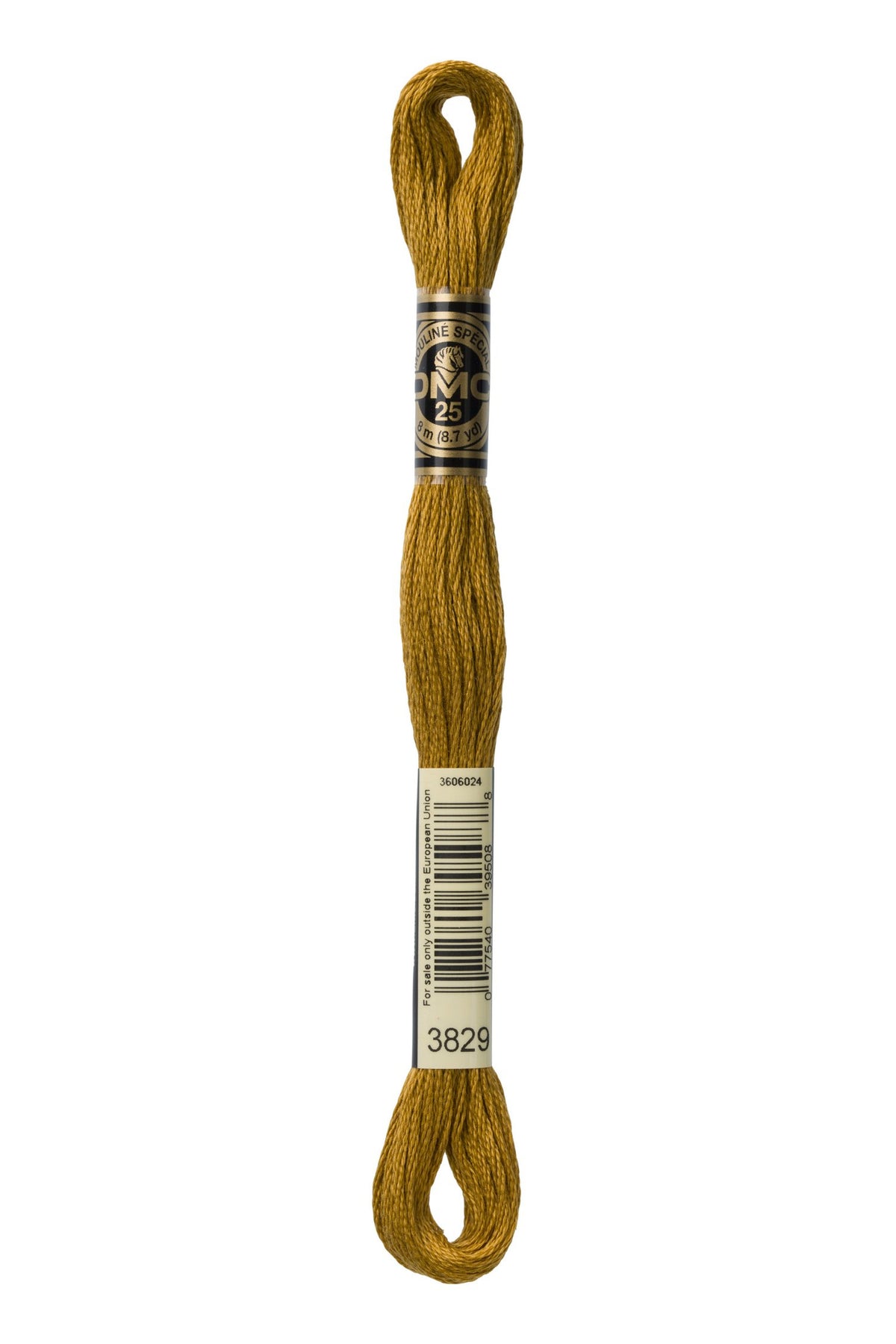 DMC Mouliné Stranded Cotton 3829 Old Gold Very Dark