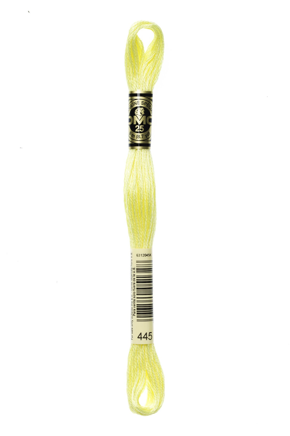 DMC Mouliné Stranded Cotton 445 Lemon Light