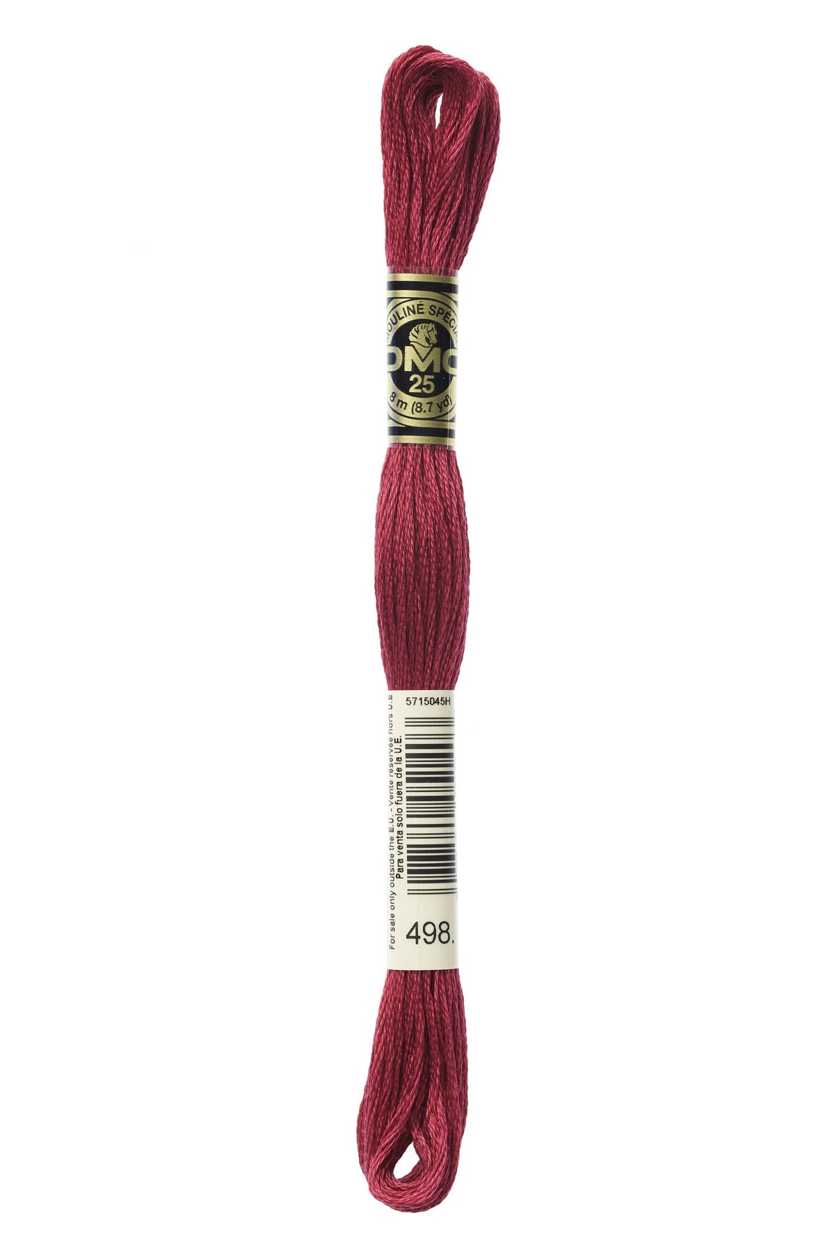 DMC Mouliné Stranded Cotton 498 Red Dark
