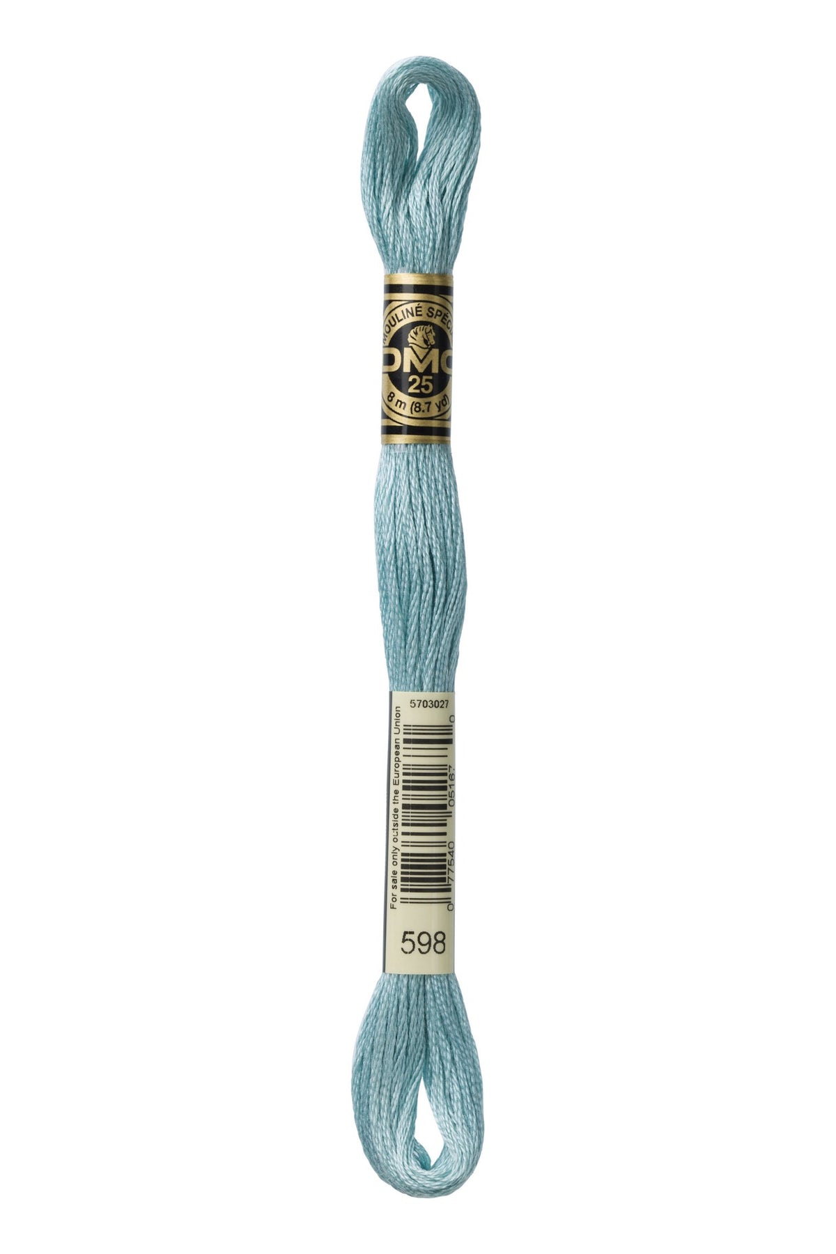 DMC Mouliné Stranded Cotton 598 Turquoise Light