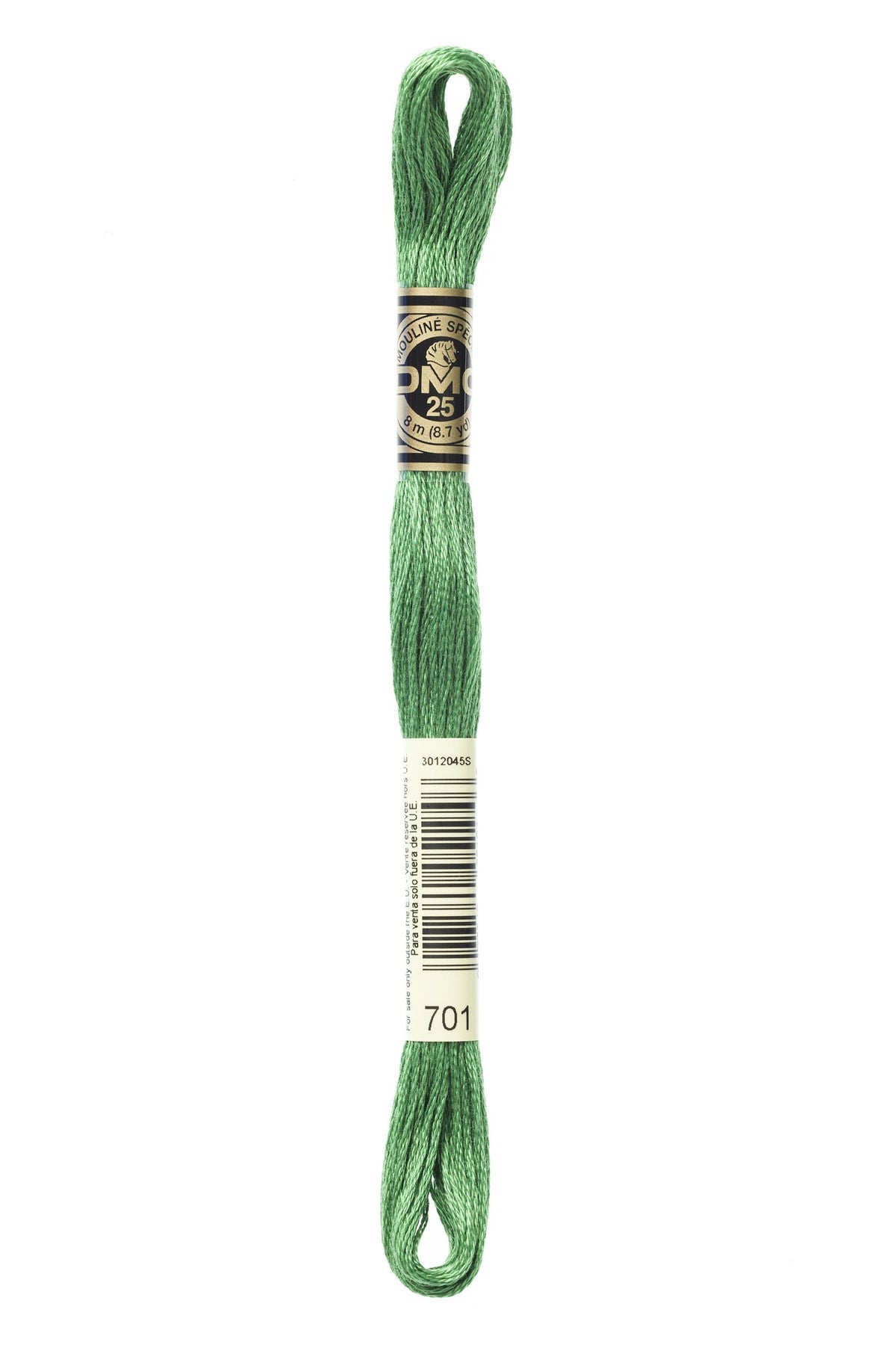 DMC Mouliné Stranded Cotton 701 Green Light