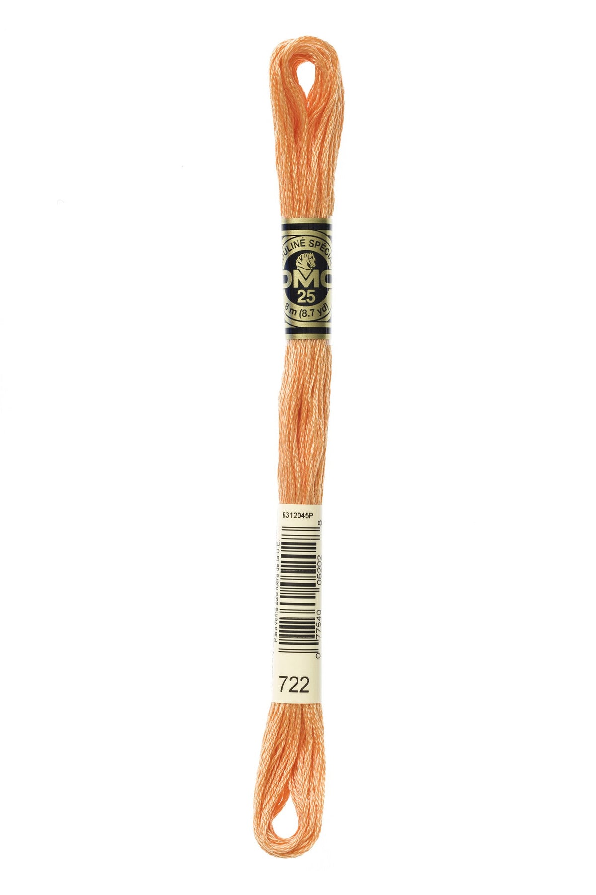 DMC Mouliné Stranded Cotton 722 Orange Spice Light
