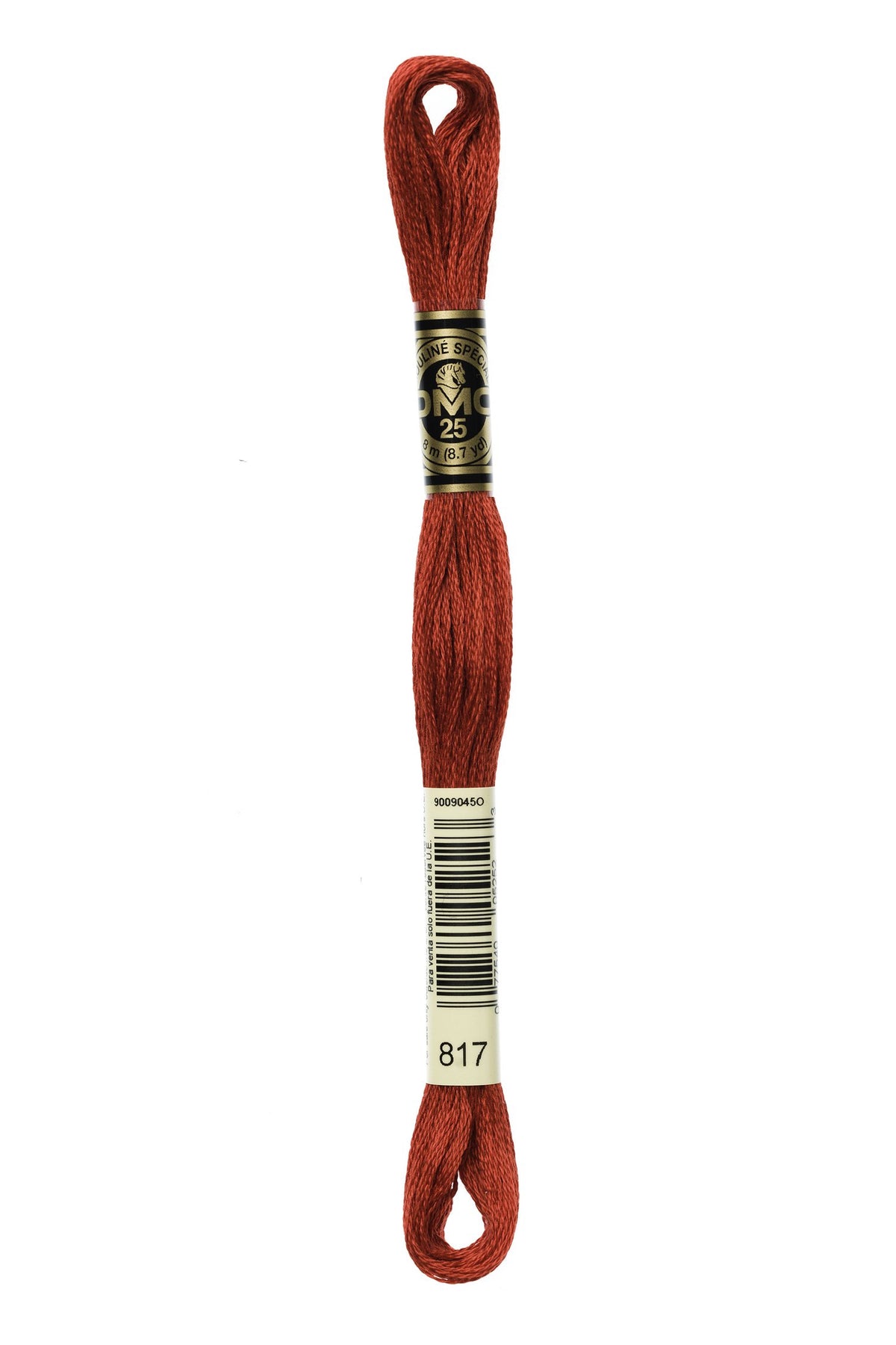 DMC Mouliné Stranded Cotton 817 Coral Red Very Dark