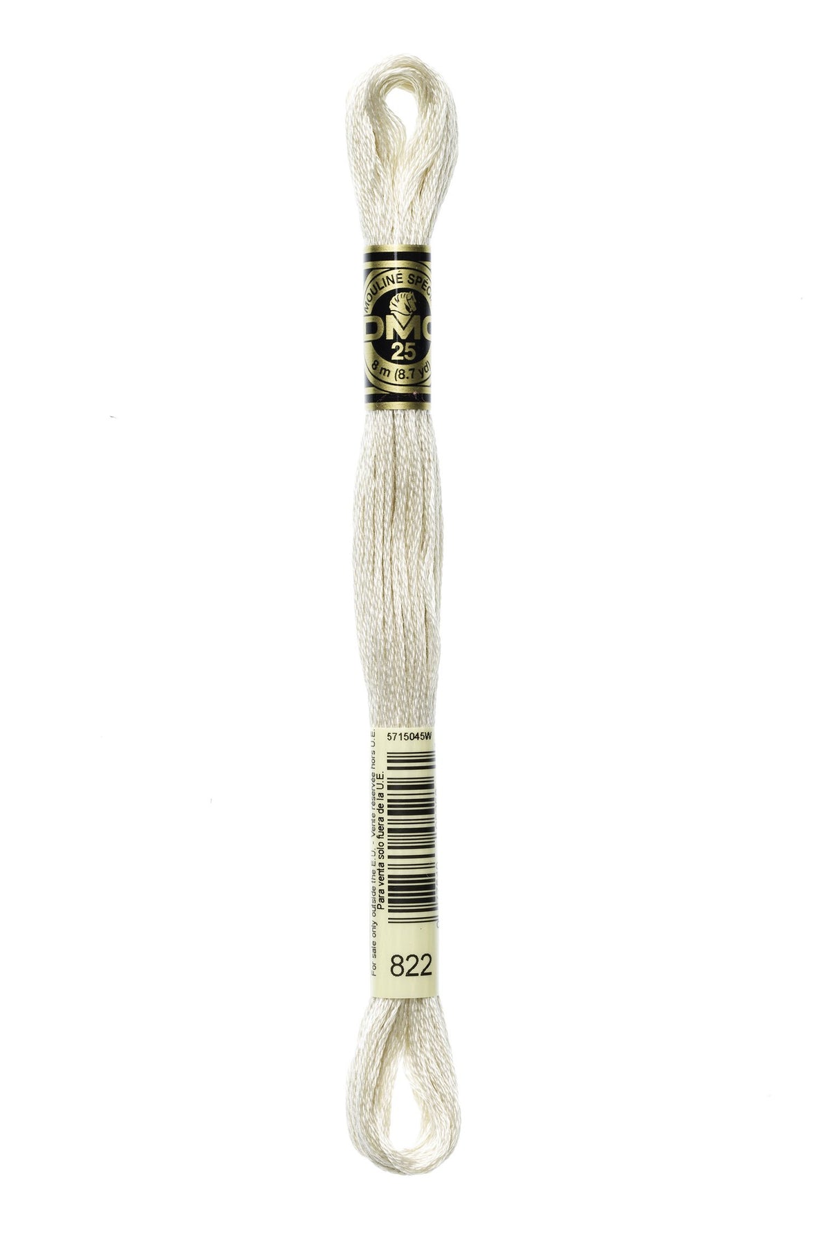 DMC Mouliné Stranded Cotton 822 Beige Gray Light