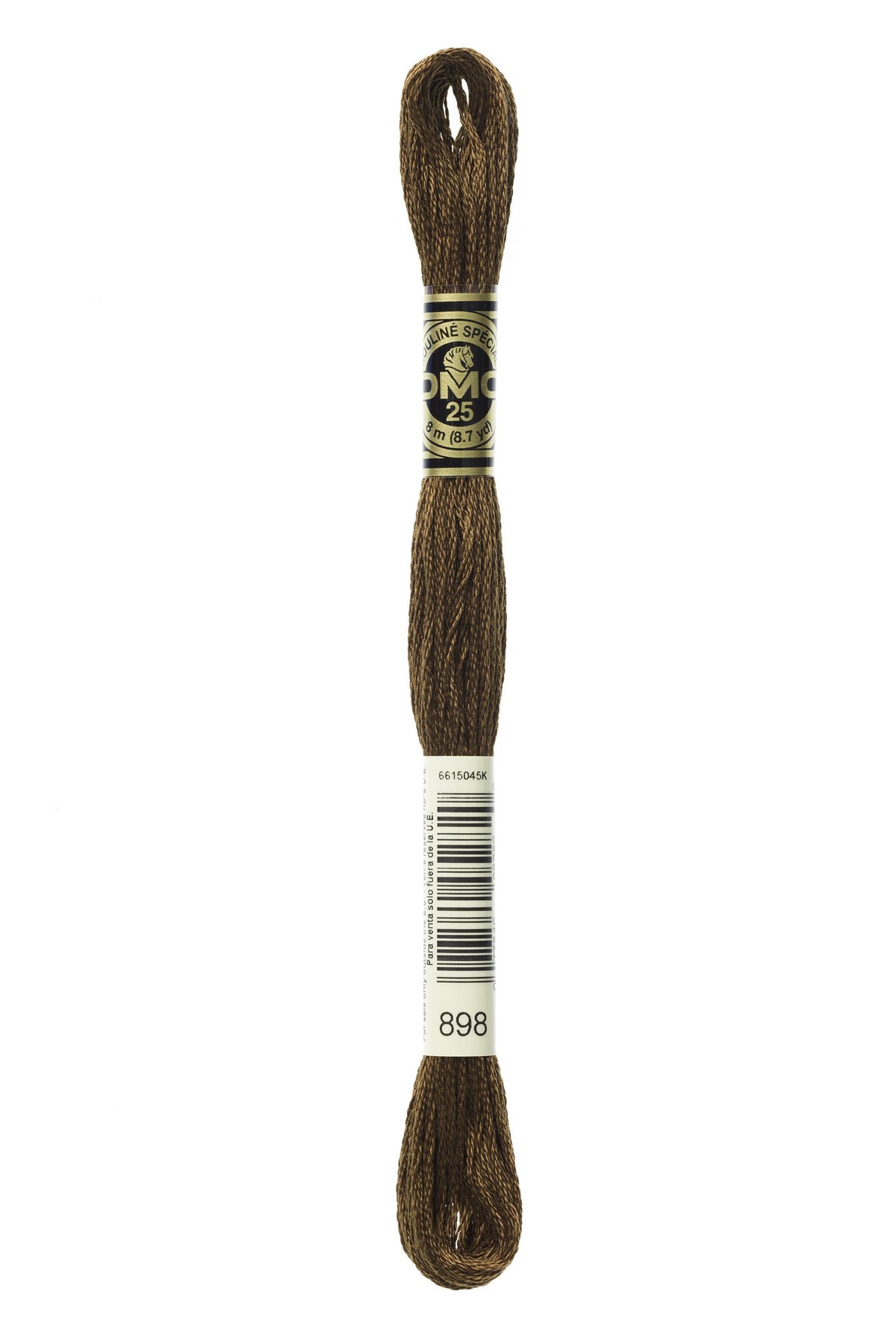 DMC Mouliné Stranded Cotton 898 Coffee Brown Very Dark