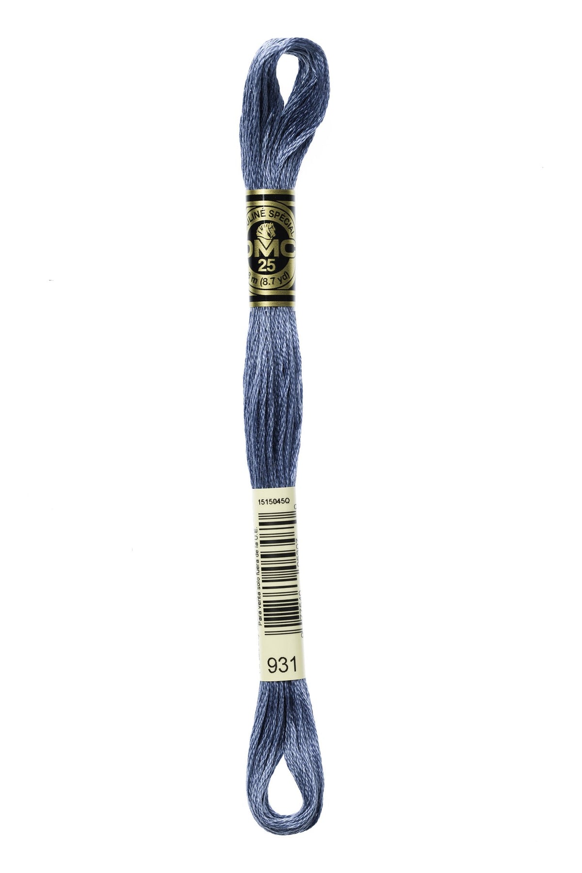 DMC Mouliné Stranded Cotton 931 Antique Blue Medium