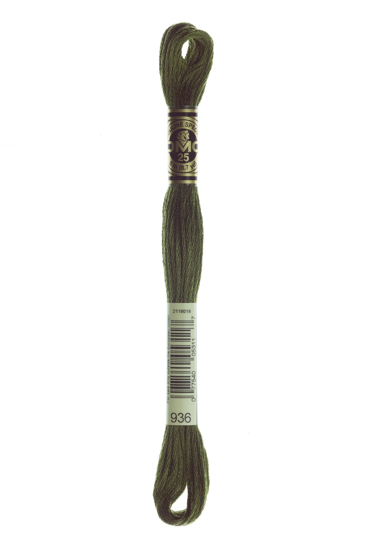 DMC Mouliné Stranded Cotton 936 Avocado Green Very Dark