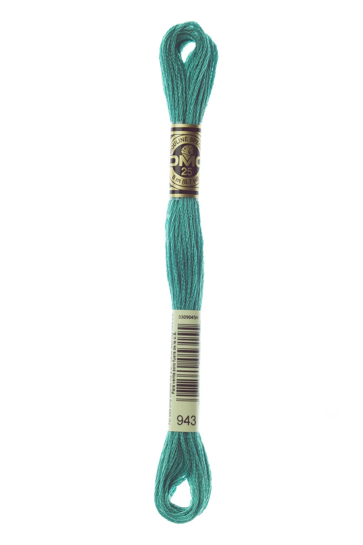 DMC Mouliné Stranded Cotton 943 Green Bright Medium