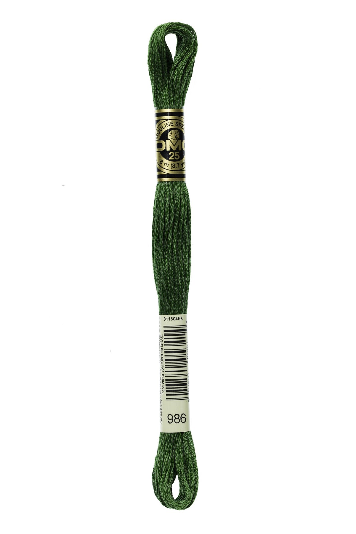 DMC Mouliné Stranded Cotton 986 Forest Green Very Dark