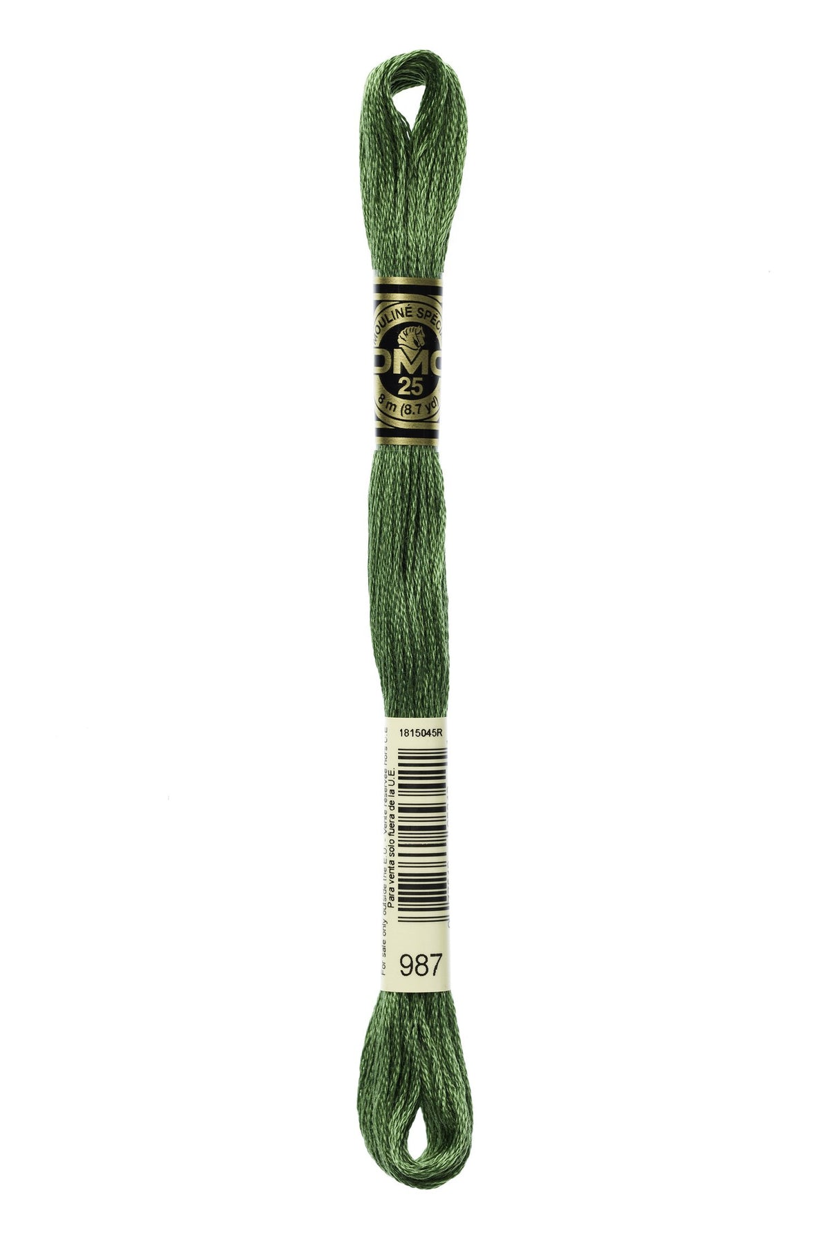 DMC Mouliné Stranded Cotton 987 Forest Green Dark