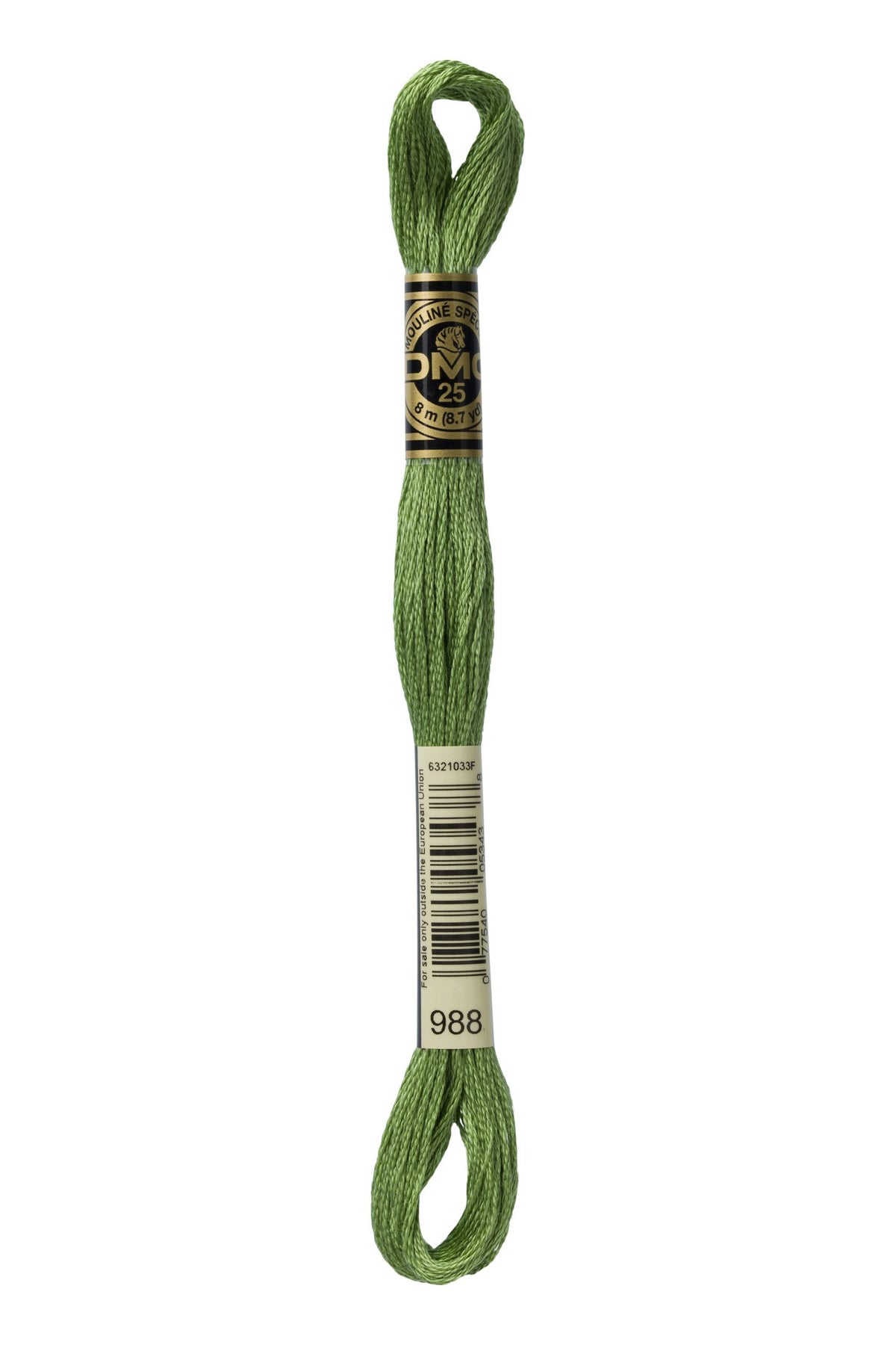 DMC Mouliné Stranded Cotton 988 Forest Green Medium