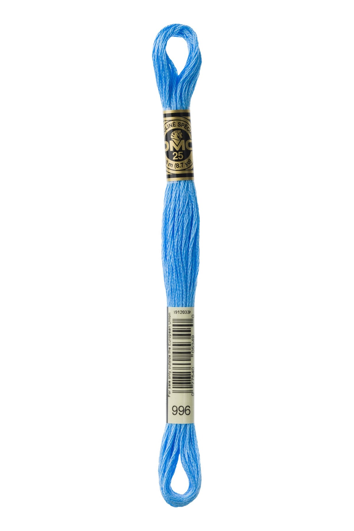 DMC Mouliné Stranded Cotton 996 Electric Blue Medium