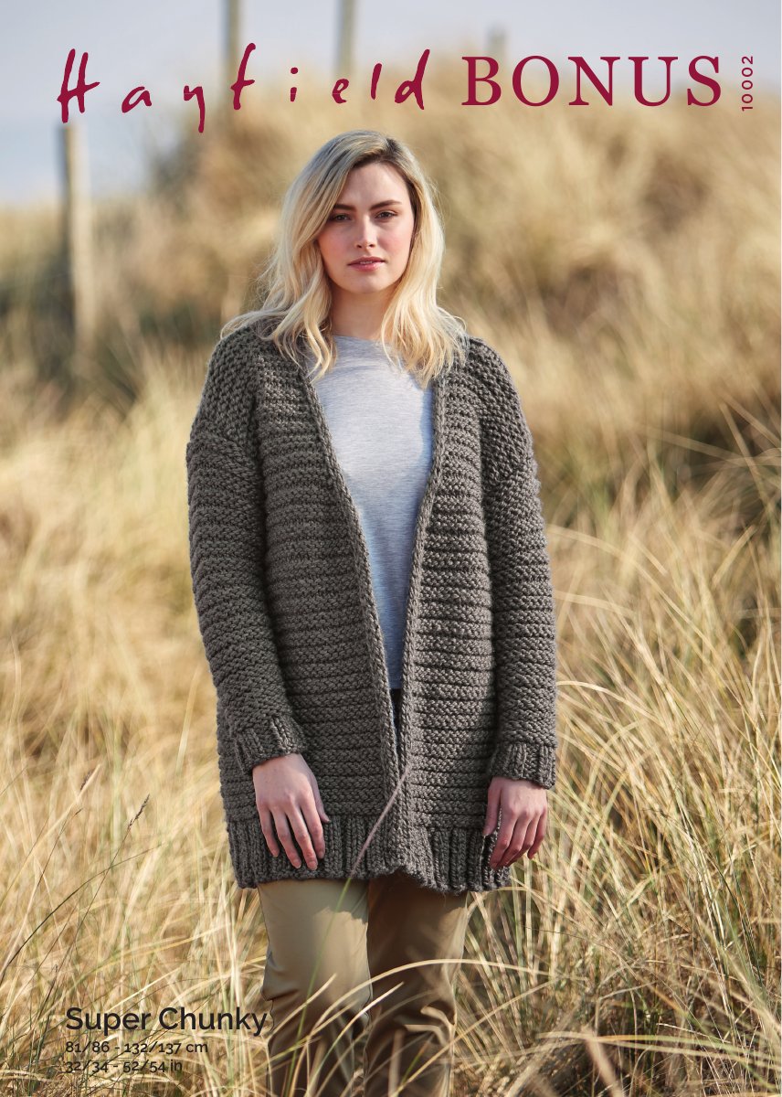Hayfield 10002 Pattern in Bonus Super Chunky pattern cover