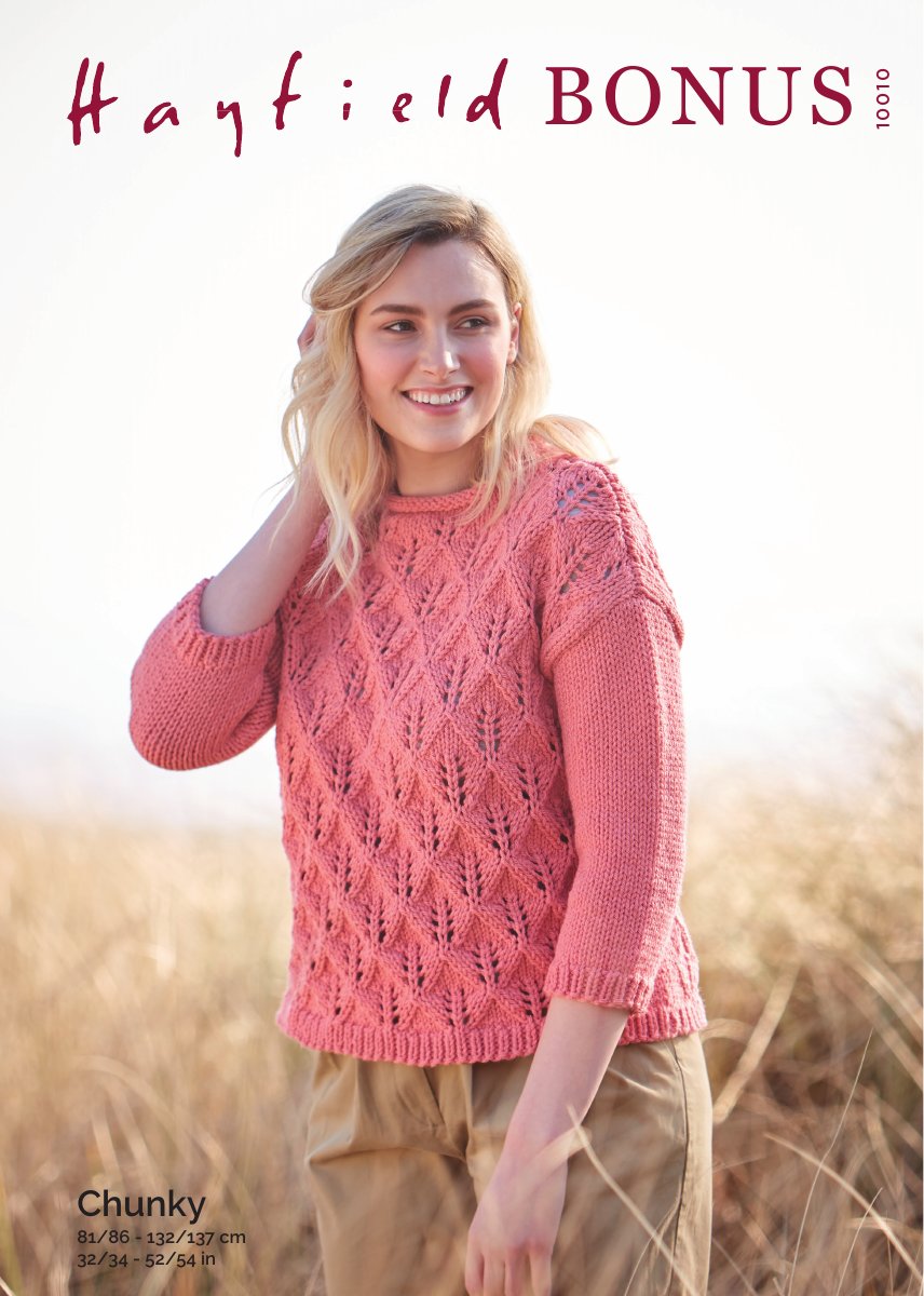 Hayfield 10010 Sweater in Bonus Chunky pattern cover