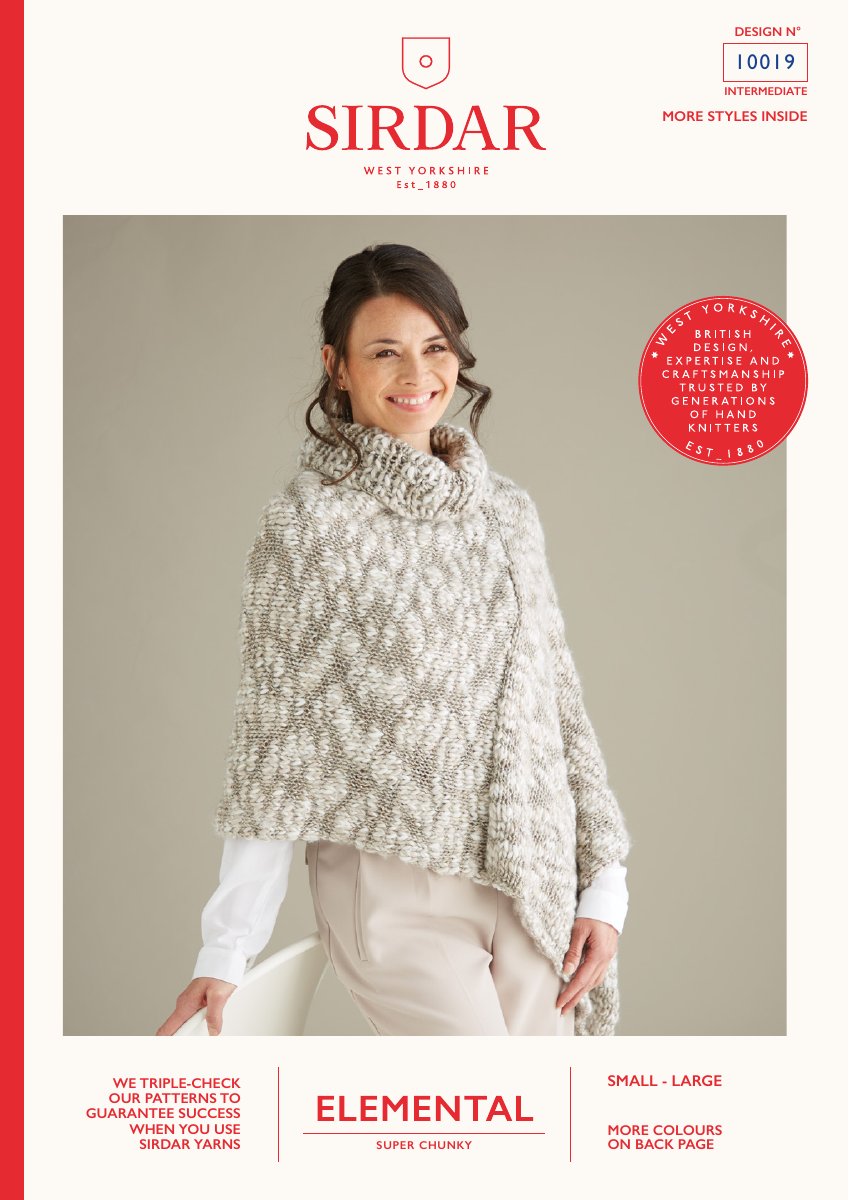 Sirdar 10019 Pattern in Elemental pattern cover