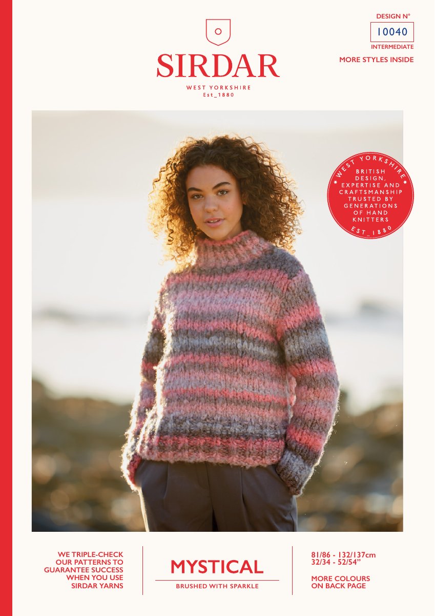 Sirdar 10040 Cardigan in Mystical pattern cover