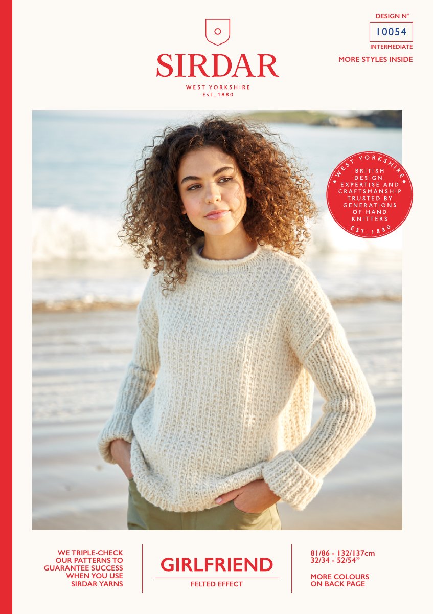 Sirdar 10054 Sweater in Girlfriend pattern cover