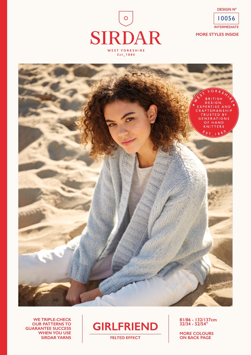 Sirdar 10056 Jacket in Girlfriend pattern cover