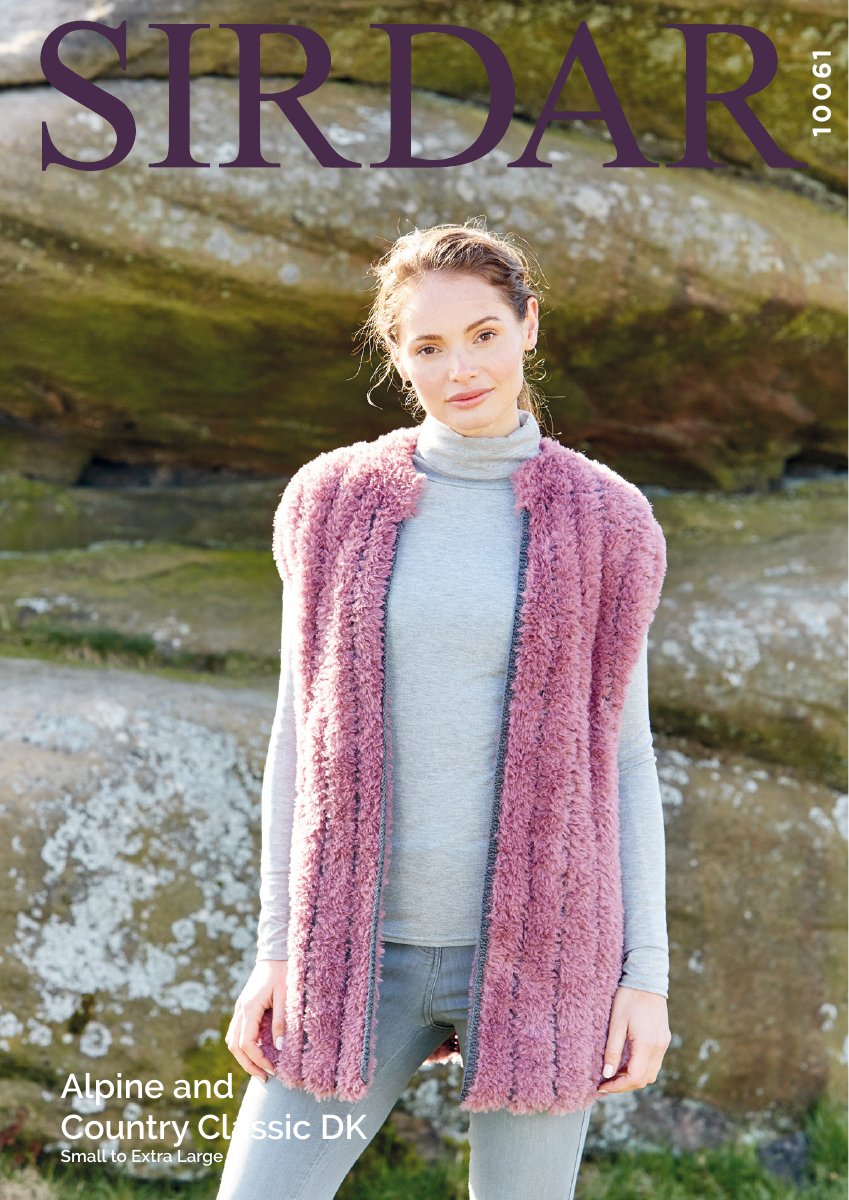 Sirdar 10061 Gilet in Country Classic DK pattern cover