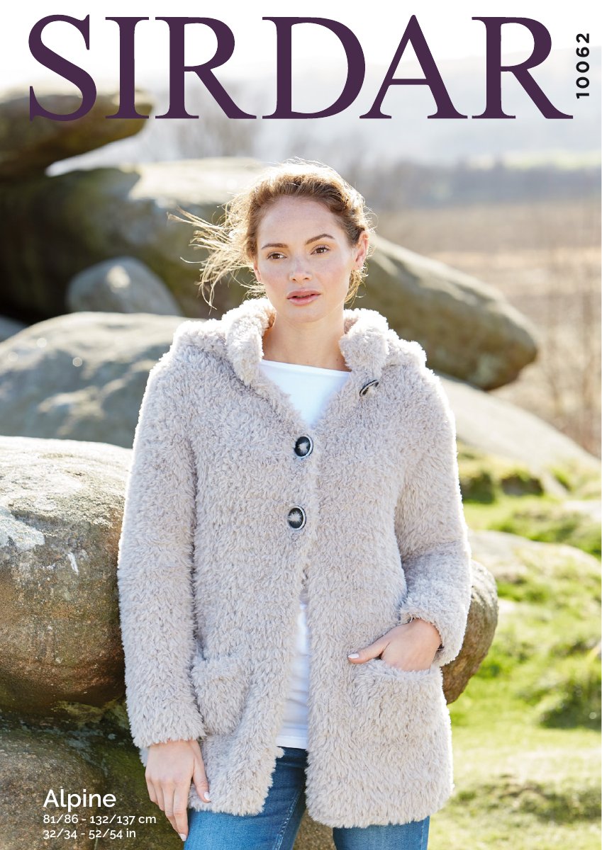 Sirdar 10062 Hooded Jacket in Alpine pattern cover