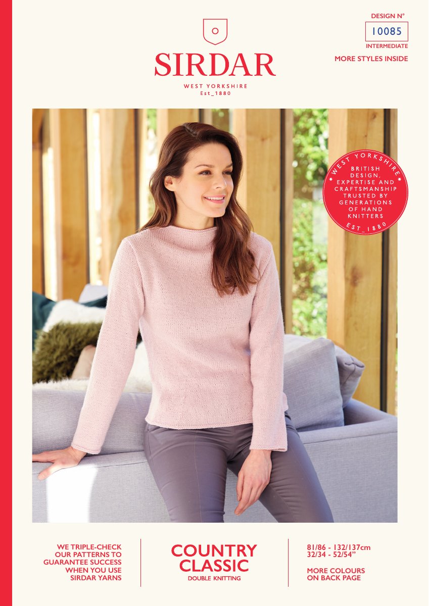 Sirdar 10085 Pattern in Country Classic DK pattern cover