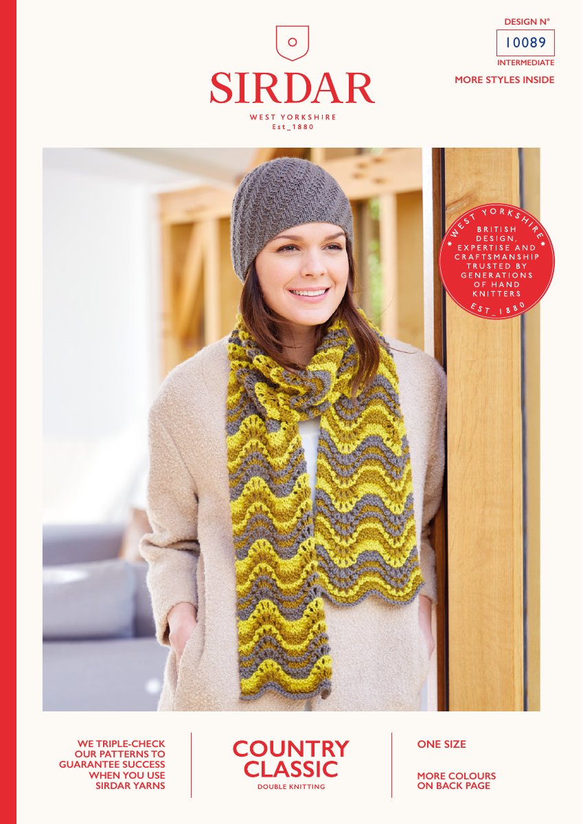 Sirdar 10089 Scarf in Country Classic DK pattern cover