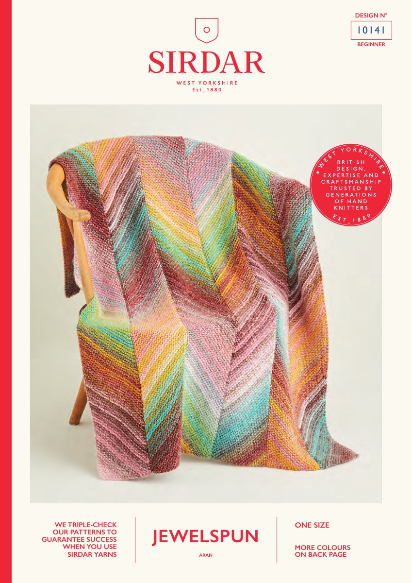 Sirdar 10141 Pattern in Jewelspun Aran pattern cover