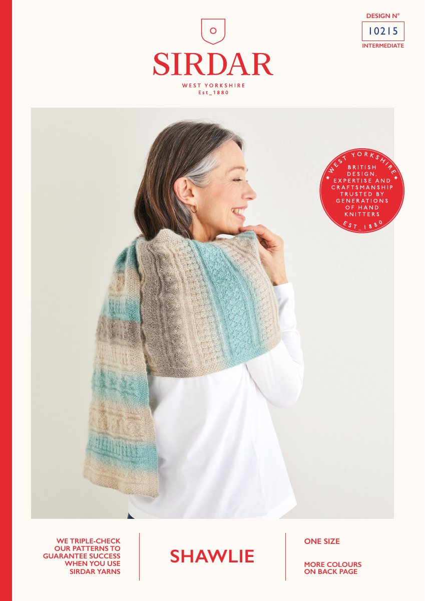 Sirdar 10215 Shawl in Shawlie pattern cover