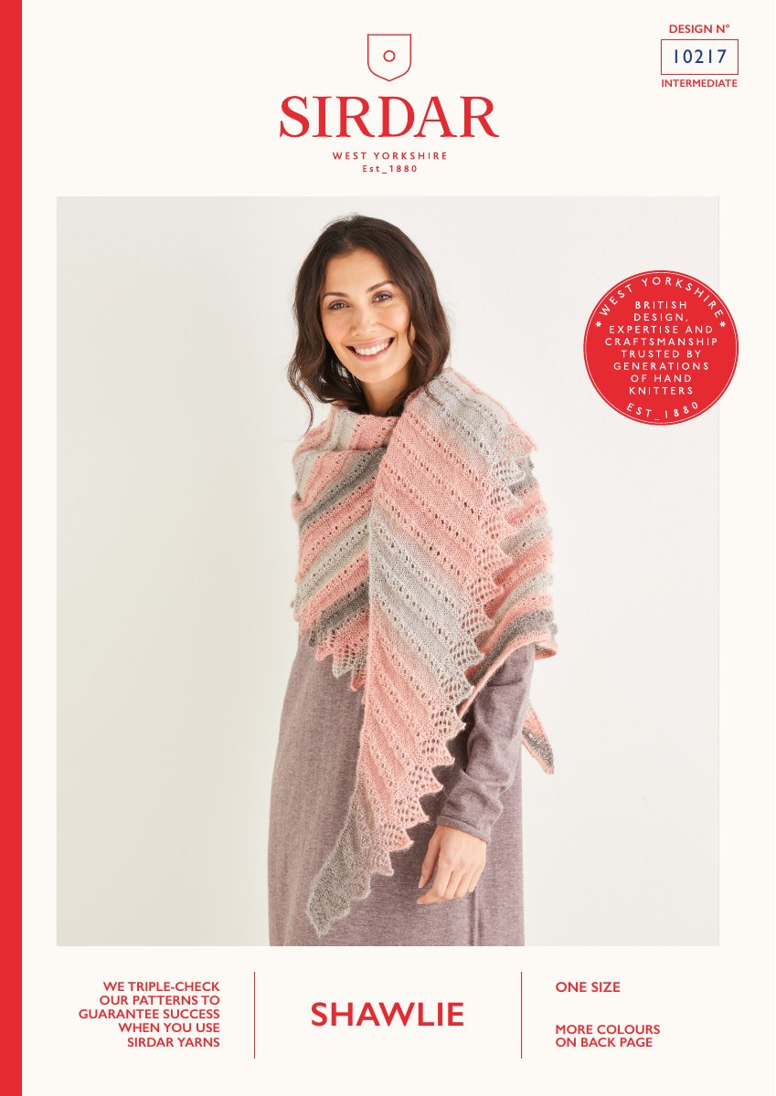 Sirdar 10217 Shawl in Shawlie pattern cover