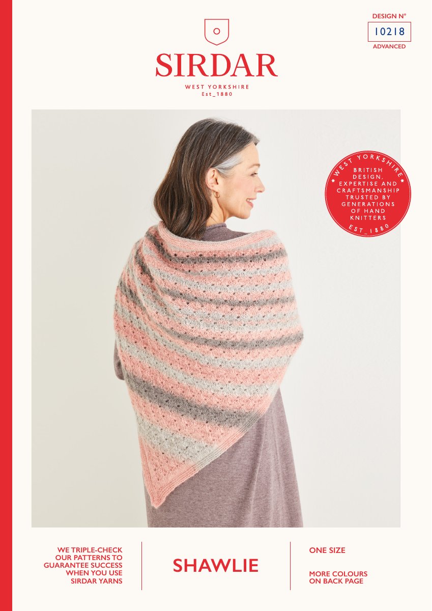 Sirdar 10218 Shawl in Shawlie pattern cover
