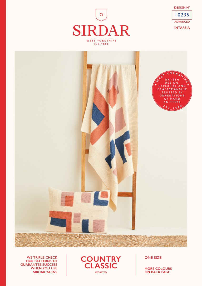 Sirdar 10235 Blanket in Country Classic Worsted pattern cover