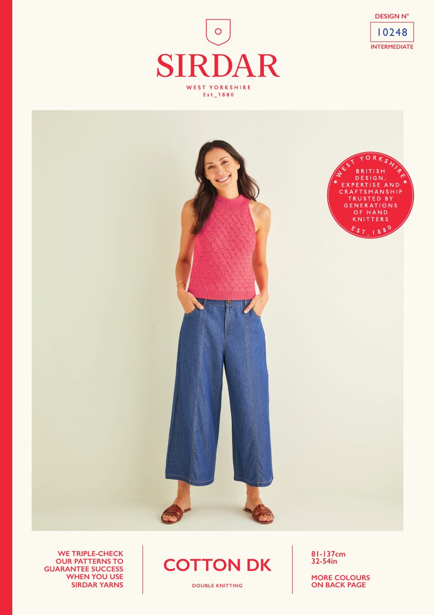 Sirdar 10248 Cardigan in Cotton DK pattern cover