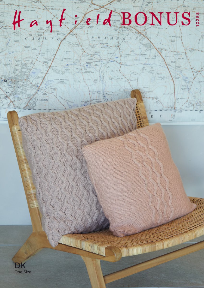 Hayfield 10255 Cushions in Bonus DK pattern cover