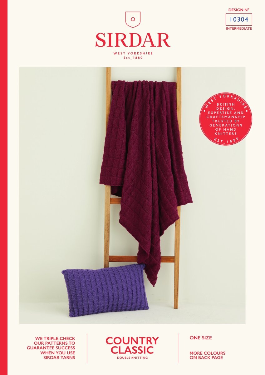 Sirdar 10304 Blanket in Country Classic DK pattern cover