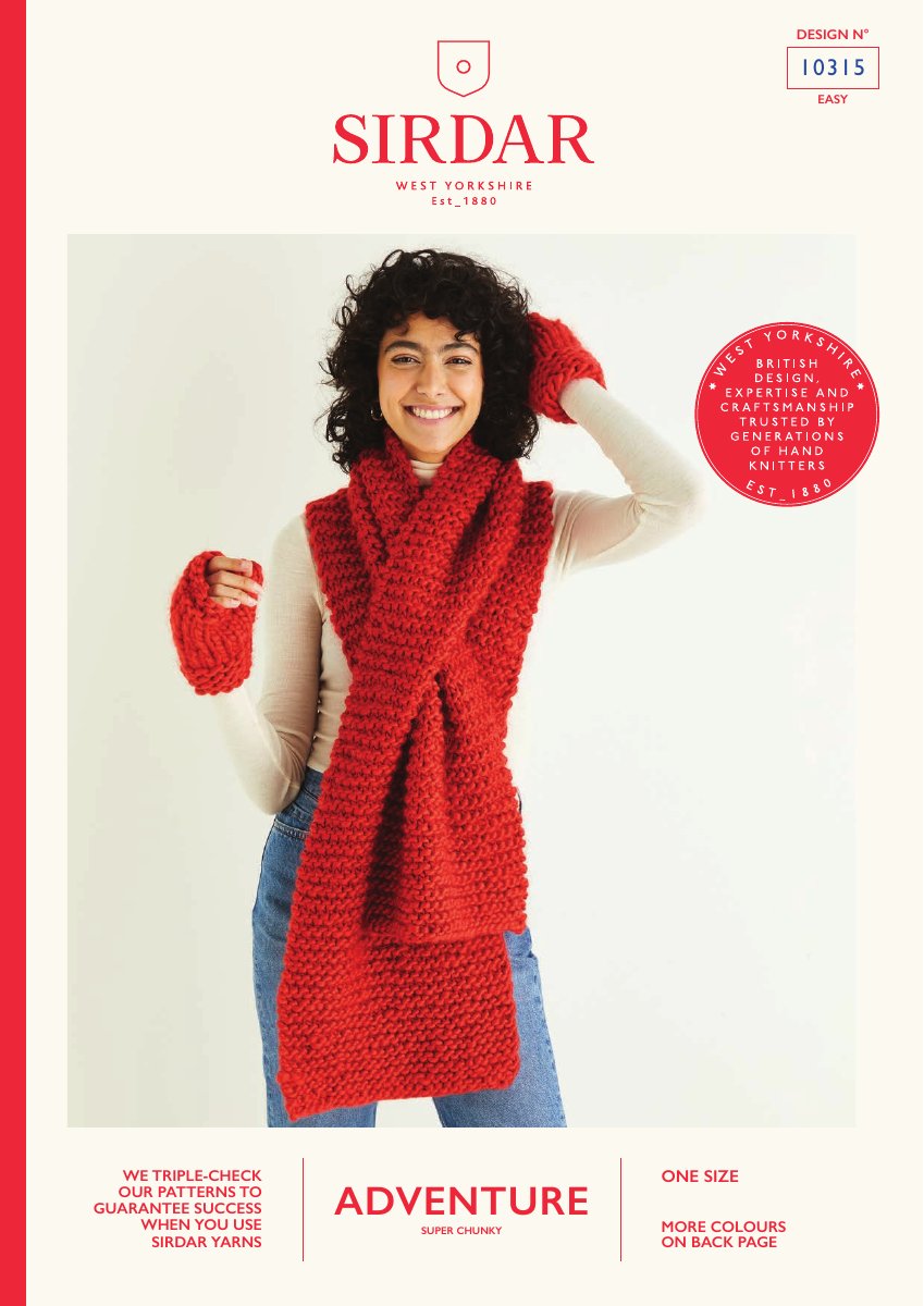 Sirdar 10315 Sweater in Adventure Super Chunky pattern cover