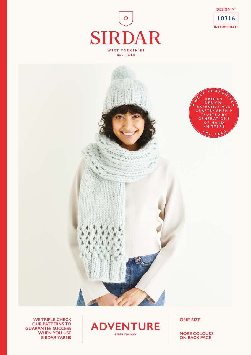 Sirdar 10316 Sweater in Adventure Super Chunky pattern cover