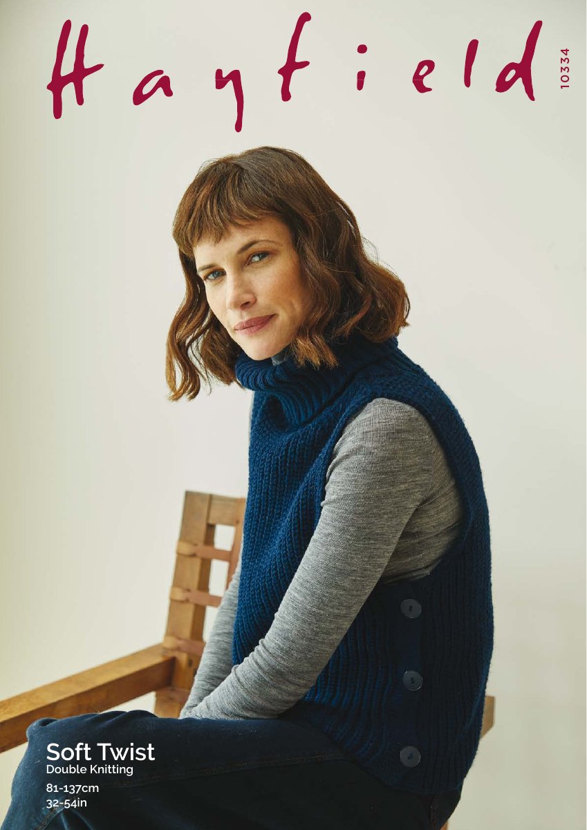 Hayfield 10334 Top in Soft Twist DK pattern cover