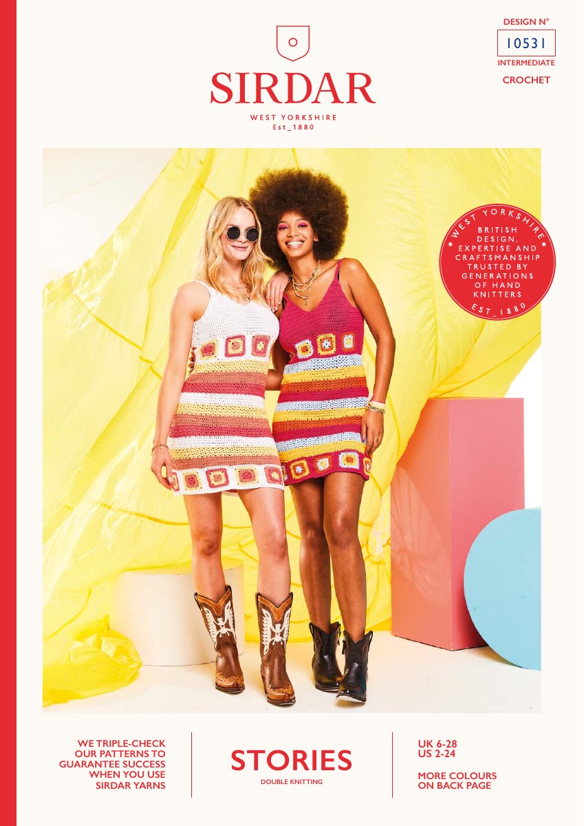 Sirdar 10531 Dress in P pattern cover