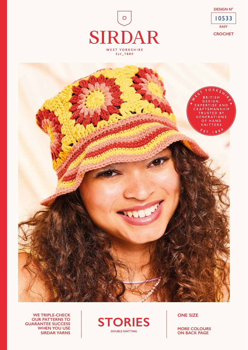 Sirdar 10533 Top in Stories DK pattern cover