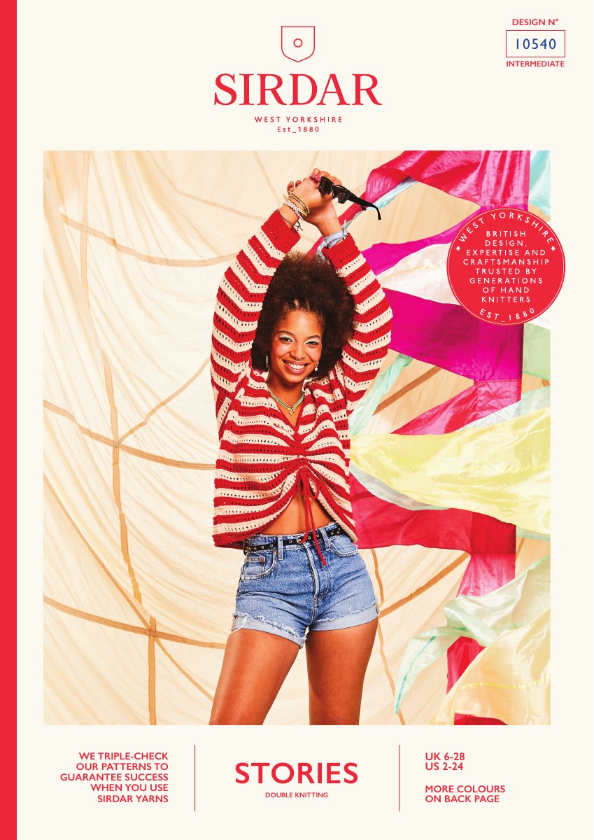 Sirdar 10540 Top in Stories DK pattern cover