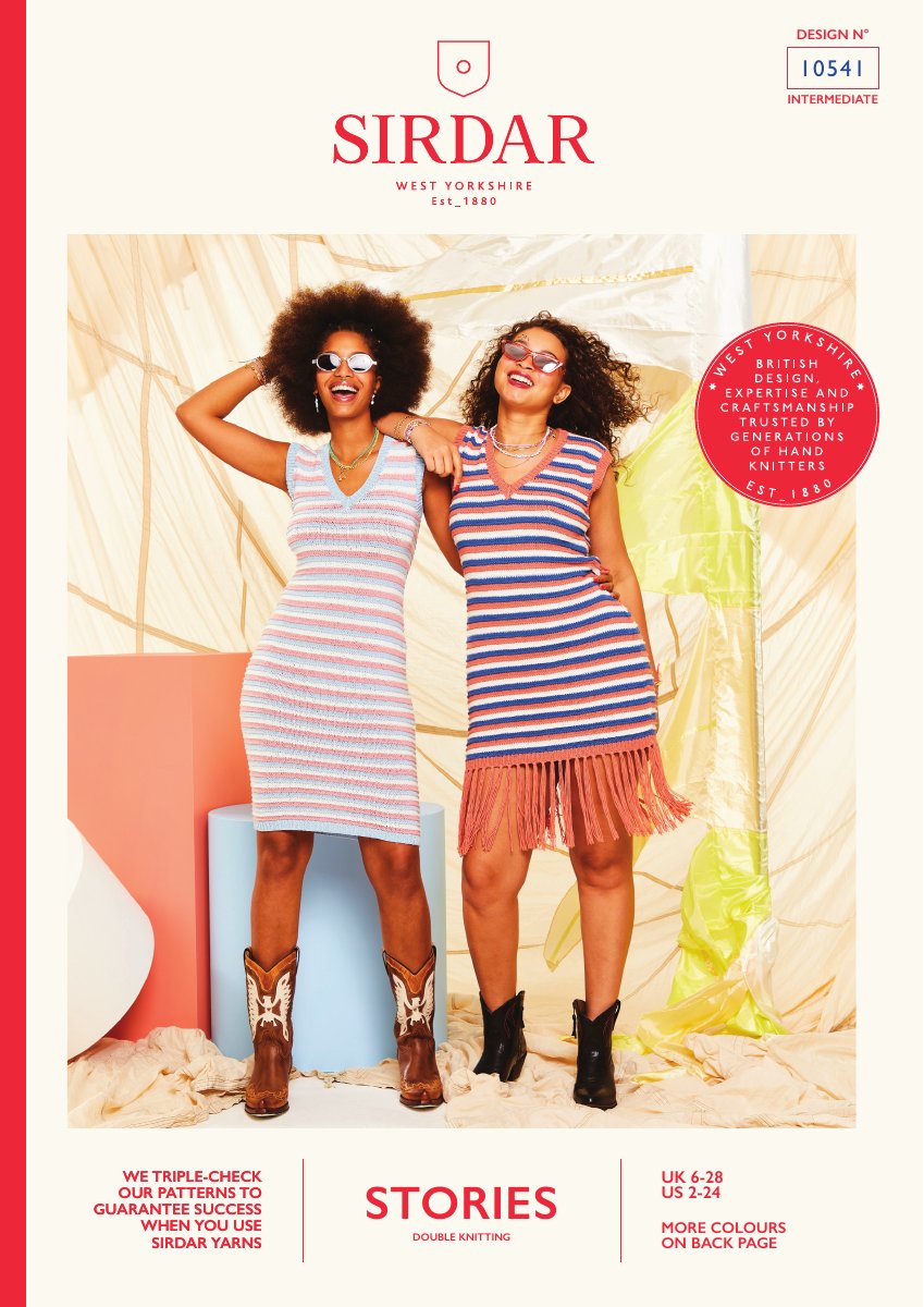 Sirdar 10541 Dress in Stories DK pattern cover